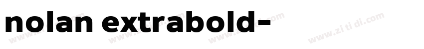 nolan extrabold字体转换